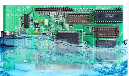 Generación de espuma y aplicación de antiespumante en el proceso de limpieza de PCB